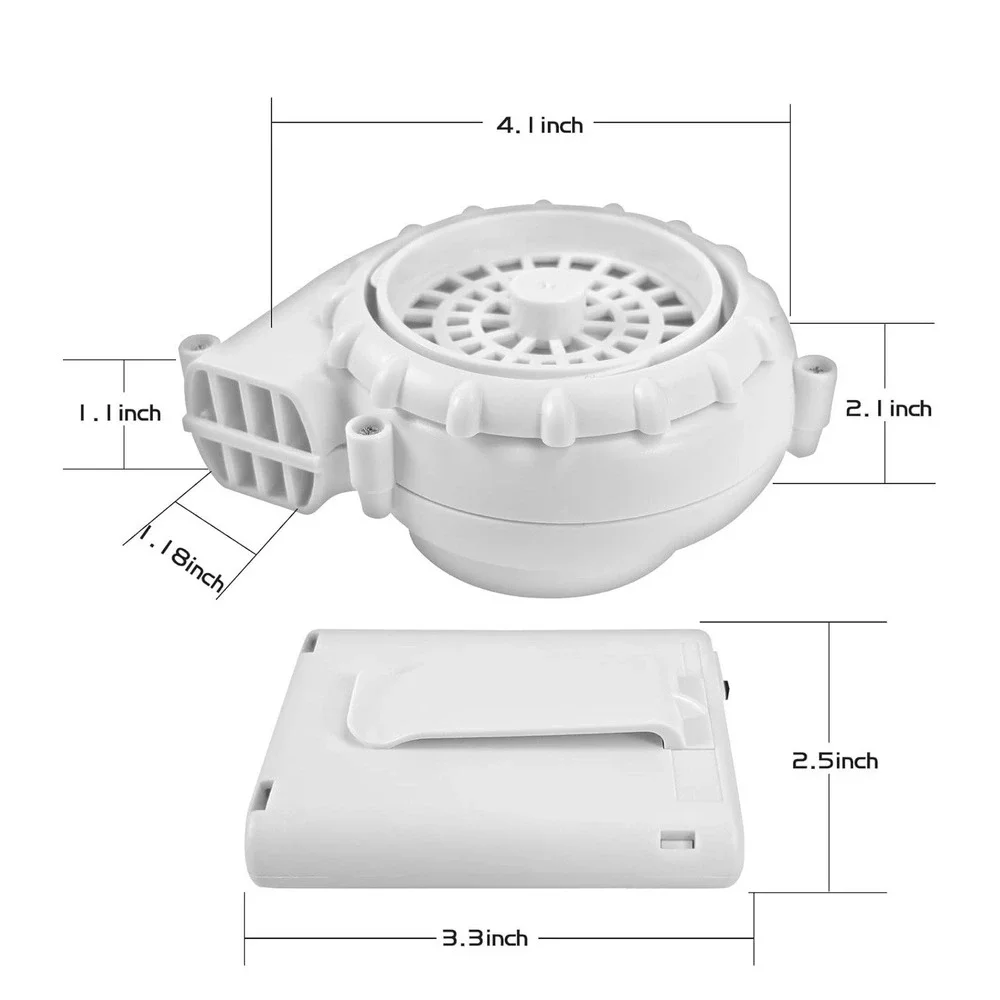 2 Pack White Inflatable Costume Fan for Halloween Inflatable
